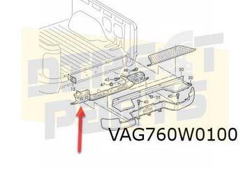 Volkswagen Amarok (9/10-) Bumperdrager achterbumper Originee beschikbaar voor biedingen