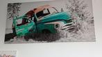 cuba canvas afbeelding oude auto in kleur, Ophalen, Gebruikt, Schilderij, 75 tot 100 cm