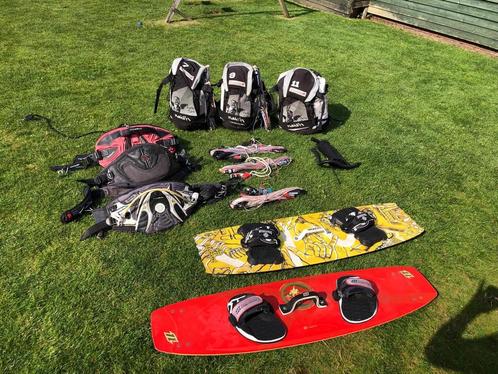 Kitesurf Set - 3 Kites (7m², 9m², 11m²) Naish Torch, Watersport en Boten, Kitesurfen, Gebruikt, Twintip, Ophalen of Verzenden