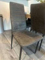 5 antraciet grijze eetkamer Rowin stoelen(prijs per set), Ophalen, Zo goed als nieuw, Vijf, Zes of meer stoelen, Stof