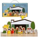 Nieuwe houten kinderen kerstgroep met stal v Dick Bruna ., Diversen, Kerst, Ophalen of Verzenden, Nieuw