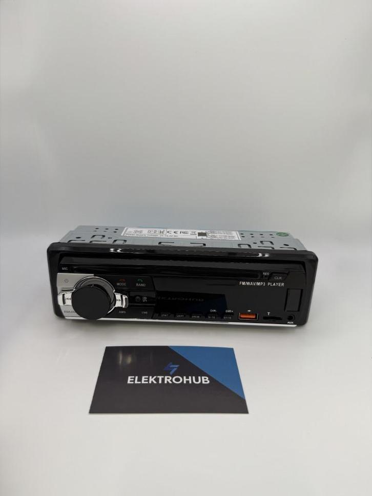 Bluetooth Autoradio - AUX USB 1 DIN Enkel Din Microfoon, Auto diversen, Autoradio's, Nieuw, Ophalen of Verzenden