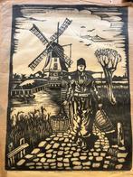 6 houtsneden Jac de Beer (1888-1946), Ophalen of Verzenden