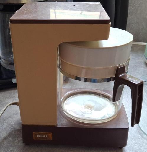 Oud vintage Philips Koffiezetapparaat, Witgoed en Apparatuur, Koffiezetapparaten, Gebruikt, Gemalen koffie, Koffiemachine, 2 tot 4 kopjes