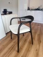 Japandi Eetkamerstoel - Walnoot & Velvet- set van 6, Ophalen, Bruin, Zo goed als nieuw, Vijf, Zes of meer stoelen