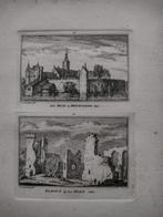 035-036 Heemskerk het Huis Egmond op den Hoef dl 3 18e Eeuw, Antiek en Kunst, Kunst | Etsen en Gravures, Ophalen of Verzenden