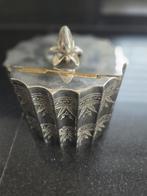 Antieke verzilverde theebus., Ophalen of Verzenden