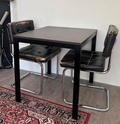 IKEA VANGSTA uitklapbare tafel + gratis stoelen, Huis en Inrichting, Tafels | Eettafels, Gebruikt, 50 tot 100 cm, Vijf personen of meer