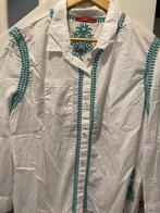 WIT DESIGN KATOEN BLOUSE, MAAT; M, Kleding | Dames, Blouses en Tunieken, Ophalen of Verzenden, Zo goed als nieuw, Maat 38/40 (M)