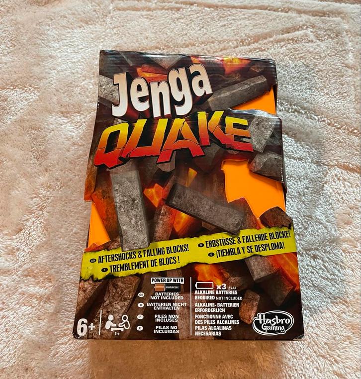 Jenga Quake - Spannend behendigheidsspel!, Hobby en Vrije tijd, Gezelschapsspellen | Bordspellen, Gebruikt, Ophalen of Verzenden