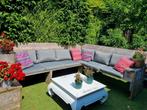 steigerhouten loungebank, Tuin en Terras, Tuinsets en Loungesets, Ophalen, Gebruikt, Steigerhout, 8 zitplaatsen