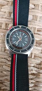 Vintage diver duikhorloge Lanco handopwinder, Ophalen of Verzenden, Staal, Overige merken, 1960 of later