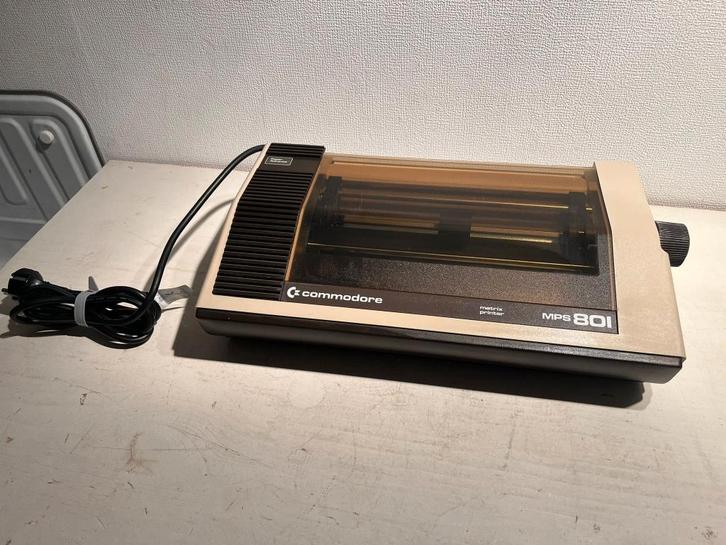 Commodore MPS-801 matrixprinter in nieuwstaat, Computers en Software, Vintage Computers, Ophalen of Verzenden