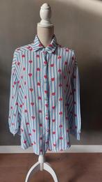 Leuke blouse met hartjes, Kleding | Dames, Blouses en Tunieken, Wit, Maat 46/48 (XL) of groter, Ophalen of Verzenden, Onbekend