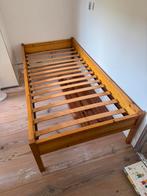 Gratis lundia bed 90x200cm, zonder matras, Ophalen, 90 cm, Eenpersoons, Bruin