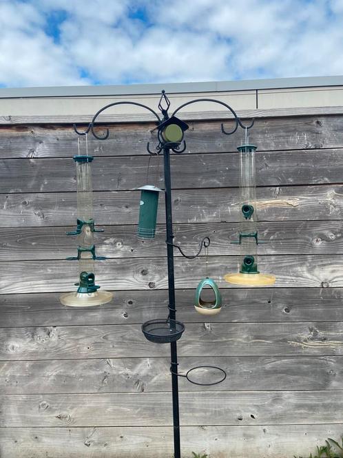 Voederpaal metaal zeer uitgebreid, Tuin en Terras, Vogelhuisjes en Vogelbaden, Gebruikt, Ophalen