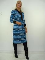 *Abfab Vintage Warme Winterjurk met Wol L*, Kleding | Dames, Blauw, Maat 42/44 (L), Ophalen of Verzenden, Zo goed als nieuw