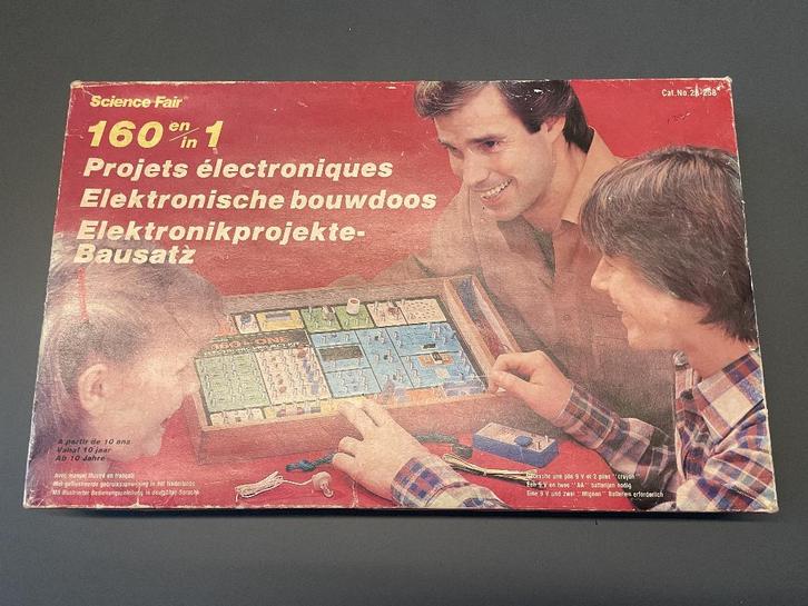 Vintage houten elektra doos, Kinderen en Baby's, Speelgoed | Educatief en Creatief, Gebruikt, Elektronica, Ontdekken, Met licht