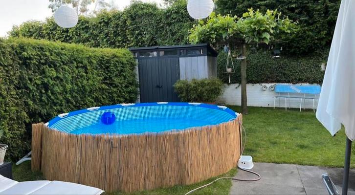 Zwembad Intex 3.66m, Tuin en Terras, Zwembaden, Zo goed als nieuw, Opzetzwembad, Minder dan 80 cm, 300 cm of meer, Rond, Ophalen