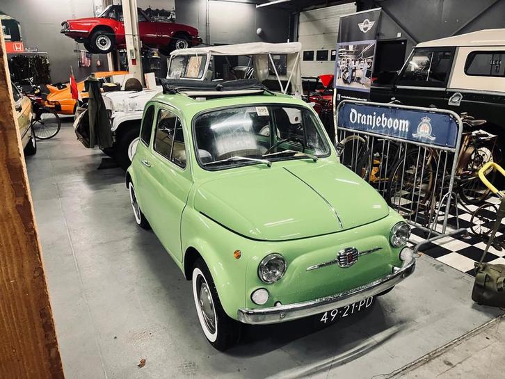 Fiat 500 500 F, Auto's, Fiat, Bedrijf, Te koop, Benzine, Sedan, Handgeschakeld, Origineel Nederlands, Groen, Achterwielaandrijving