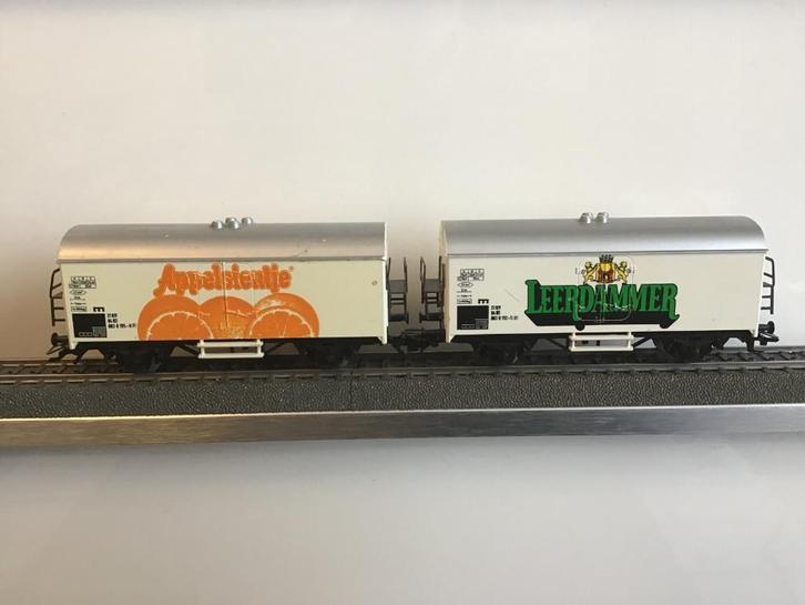 Marklin 3 wagons Leerdammer Appelsientje en NS, Hobby en Vrije tijd, Modeltreinen | H0, Gebruikt, Wagon, Wisselstroom, Märklin