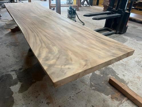 Boomstamtafel 400 x 110 x 8cm (43), Huis en Inrichting, Tafels | Eettafels, Nieuw, 200 cm of meer, 200 cm of meer, Vijf personen of meer