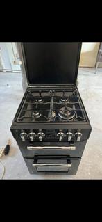 Stoves gasfornuis zwart, Witgoed en Apparatuur, Fornuizen, Ophalen, Gebruikt, Hete lucht, 4 kookzones