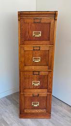Vintage eiken achiefkast | ladekast | notariskast, Huis en Inrichting, Kasten | Ladekasten, Ophalen, 5 laden of meer, 50 tot 100 cm