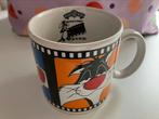 Grote mok Looney Tunes Sylvester Warner Bros Movie World1997, Ophalen of Verzenden, Zo goed als nieuw, Overige stijlen, Kop(pen) en/of Schotel(s)
