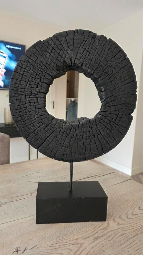 Riverdale Ornament Chaga Zwart - Houten Decoratie, Huis en Inrichting, Woonaccessoires | Overige, Zo goed als nieuw, Ophalen of Verzenden