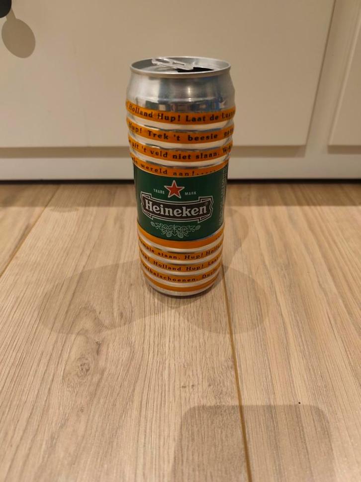 Heineken WK '98 Blik - Hup Holland Hup, Verzamelen, Biermerken, Gebruikt, Overige typen, Heineken, Ophalen