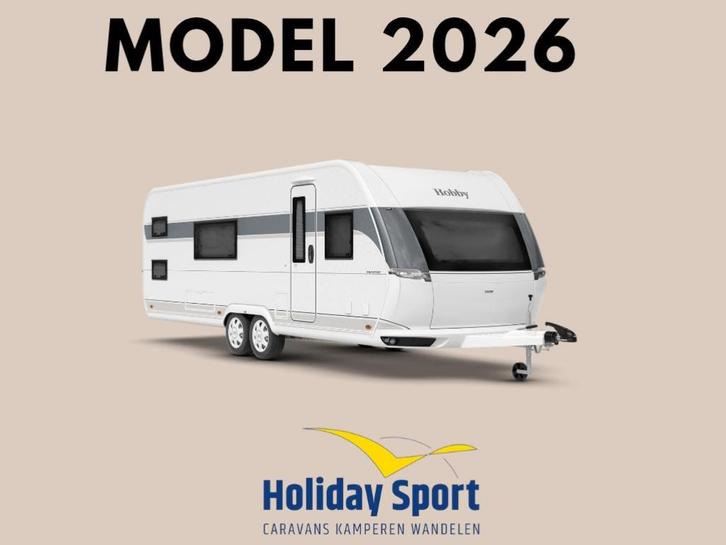 Hobby Prestige 650 KFU Modeljaar 2026, Caravans en Kamperen, Caravans, Bedrijf, tot en met 6, 1500 - 2000 kg, Rondzit, Hobby, Dwars-stapelbed
