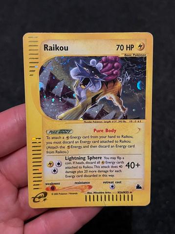 Pokémon Raikou Holo #H26 Skyridge TCG️ - Excellent beschikbaar voor biedingen