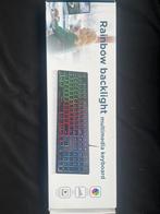 Gembird Rainbow Backlight Toetsenbord - Nieuw, Ophalen, Multimediatoetsen, Nieuw, Qwerty