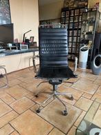 Bureaustoel leder zwart., Huis en Inrichting, Ophalen, Gebruikt, Zwart, Bureaustoel