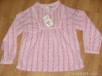 hele mooie roze blouse met bloemetjes *nieuw* mt 110, Ophalen of Verzenden, Nieuw, Meisje, Overhemd of Blouse