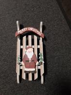 Houten wand decoratie kerst slee, Diversen, Kerst, Ophalen of Verzenden, Zo goed als nieuw