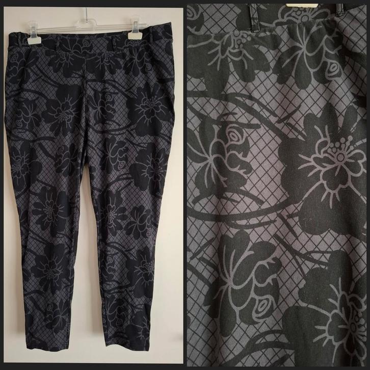 Mooie grijs/zwarte tregging (Bonprix). Maat 48, Kleding | Dames, Leggings, Maillots en Panty's, Zo goed als nieuw, Legging, Grijs