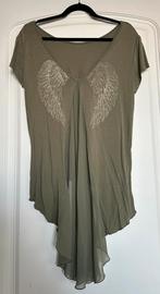 Angel wings shirt, Maat 38/40 (M), Ophalen of Verzenden, Korte mouw, Gedragen