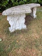 Tafel en 2 banken, Tuin en Terras, Tuinbeelden, Ophalen, Gebruikt, Beton