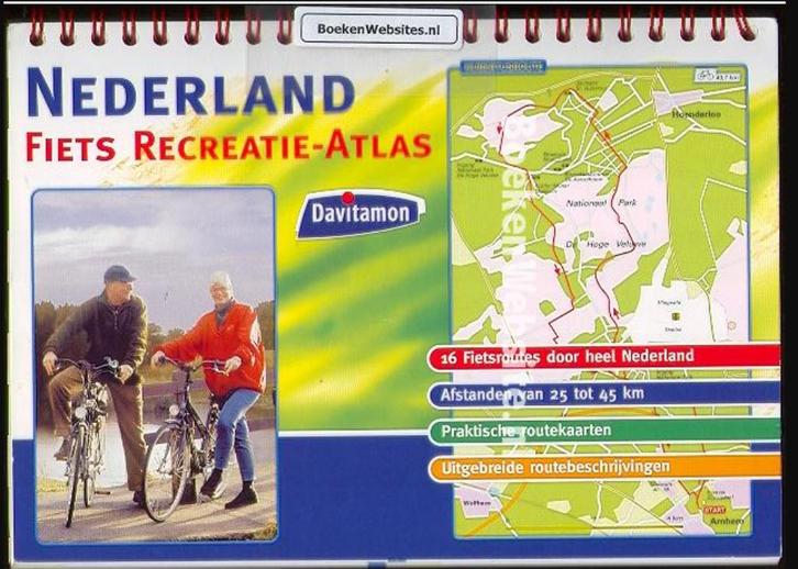 Nederland Fiets Recreatie atlas, Boeken, Reisgidsen, Fiets- of Wandelgids, Benelux, Overige merken, Ophalen of Verzenden