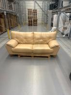Leren 2-5 zits bank, Huis en Inrichting, Banken | Bankstellen, Ophalen, Gebruikt, Rechte bank, 200 tot 250 cm