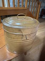 Antiek / vintage metalen hoedendoos, Antiek en Kunst, Ophalen of Verzenden