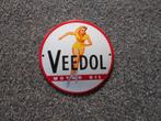 VEEDOL EMAILLE RECLAMEBORD, Verzamelen, Ophalen, Gebruikt, Reclamebord