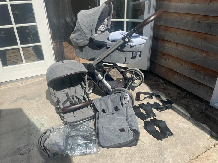 Kinderwagen Mutsy Evo - Zeer complete set, Kinderen en Baby's, Kinderwagens en Combinaties, Gebruikt, Combiwagen, Mutsy, Luchtbanden