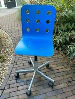 Leuk blauw bureaustoel (draaistoel), Gebruikt, Ophalen of Verzenden