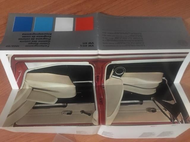 Volkswagen VW 411 fraaie originele brochure/auto folder '68, Boeken, Auto's | Folders en Tijdschriften, Ophalen, Zo goed als nieuw