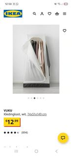 Opvouwbare kledingkast ikea vuku, Huis en Inrichting, Kasten | Kledingkasten, Ophalen, Gebruikt, 50 tot 75 cm, 150 tot 200 cm