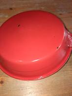 Rood emaille koekenpannetje, Antiek en Kunst, Antiek | Emaille, Ophalen of Verzenden