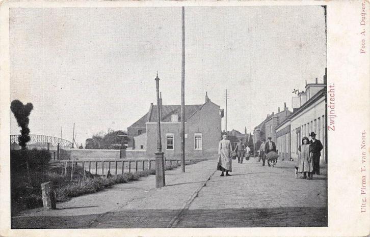 JL684 Zwijndrecht bij Westkeetshaven begin 1900, Verzamelen, Ansichtkaarten | Nederland, Ongelopen, Zuid-Holland, Voor 1920, Verzenden